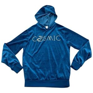 Pusheen Cosmic Sweatshirt Hoodie Women M Blue Kidcore Velvety Soft Celestial Cat